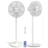 Yarratwo Smart Pedestal Fan Super Quiet 2-in-1 Standing & Table Fan with App & Voice Control, Intelligent Sensor Cooling Wind, Adjustable Height