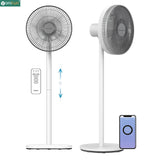 Yarratwo Smart Pedestal Fan Super Quiet 2-in-1 Standing & Table Fan with App & Voice Control, Intelligent Sensor Cooling Wind, Adjustable Height