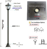 Yarratwo 68“ LED Solar Garden Post Lights With Motion Sensor Outdoor Waterproof, Pole Outdoor, for Patio, for Garden, Lawn, Pathway, Driveway, Front/Back Door…