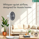 Yarratwo Smart Standing Fan Super-Quiet, Intelligent Sensor Cooling Wind Design With App&Voice Control,gentle for mothers and babies，Table & Pedestal Fan, Adjustable Tilt & Oscillation (white)