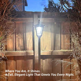 Replacement Top Head Compatible with Post Lights and Wall-Mounted Lights, Motion Sensor LED, 1800mAh Battery, Waterproof Outdoor Yard Light