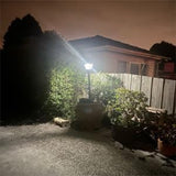 Replacement Top Head Compatible with Post Lights and Wall-Mounted Lights, Motion Sensor LED, 1800mAh Battery, Waterproof Outdoor Yard Light