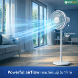 Yarratwo Smart Pedestal Fan – Super Quiet with App & Voice Control （White)