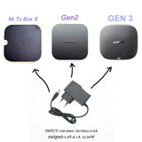 Xiaomi AC Power Adapter(2-PACK) charger For Xiaomi Mi Tv Box Series ,Mi Desk Lamp 1s,Mi Desk Lamp Pro Eu Plug