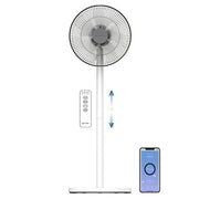 Yarratwo Smart Standing Fan Super-Quiet, Intelligent Sensor Cooling Wind Design With App&Voice Control,gentle for mothers and babies，Table & Pedestal Fan, Adjustable Tilt & Oscillation (white)