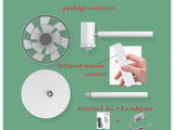 Yarratwo Smart Standing Fan Super-Quiet, Intelligent Sensor Cooling Wind Design With App&Voice Control,Table & Pedestal Fan, Adjustable Tilt & Oscillation (white)