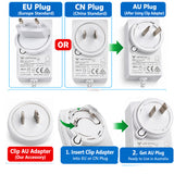 AU 2-Pin Converter Clips 2 Pack for Xiaomi Mi Led Desk Lamp 1S,Lamp Pro, Bedside Lamp 2