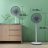 Yarratwo Smart Standing Fan Super-Quiet, Intelligent Sensor Cooling Wind Design With App&Voice Control,gentle for mothers and babies，Table & Pedestal Fan, Adjustable Tilt & Oscillation (white)