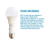 E27 to B22 Bulb 2Pack Lamp Holder Base Socket  Bayonet Screw Converter Adapter