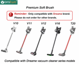 Compatible Electric Floor Brush for Dreame V10 V11 V12 V16 T20 Cordless Vacuum Cleaner, Soft Roller Head, Replacement Attachment for Hard Floor & Carpet