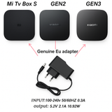 Xiaomi AC Power Adapter(2-PACK) charger For Xiaomi Mi Tv Box Series ,Mi Desk Lamp 1s,Mi Desk Lamp Pro Eu Plug