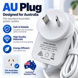 AC/DC 12V 2A 24W Power Au Adapter For Yarratwo Smart Standing FAN ,xiaomi Smart standing Fan 2 ,LED Strip Lights, Keyboards, Speakers ,Mornitor etc.(white)