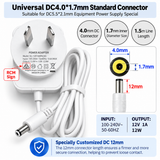 AC240V to DC 12V 1A Power Supply White Adapter Charger Converter AU Plug 4.0mm * 1.7mm for xiaomi Desk lamp,mi lamp pro（12V 1A Power Adapter – Pre-order