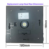 Replacement Top Head Compatible with Post Lights and Wall-Mounted Lights, Motion Sensor LED, 1800mAh Battery, Waterproof Outdoor Yard Light