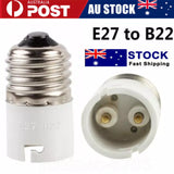 E27 to B22 Bulb 2Pack Lamp Holder Base Socket  Bayonet Screw Converter Adapter